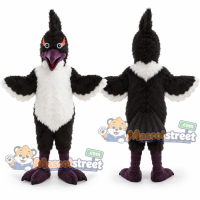 Black and White Woodpecker Mascot Costume