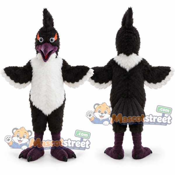 Black and White Woodpecker Mascot Costume