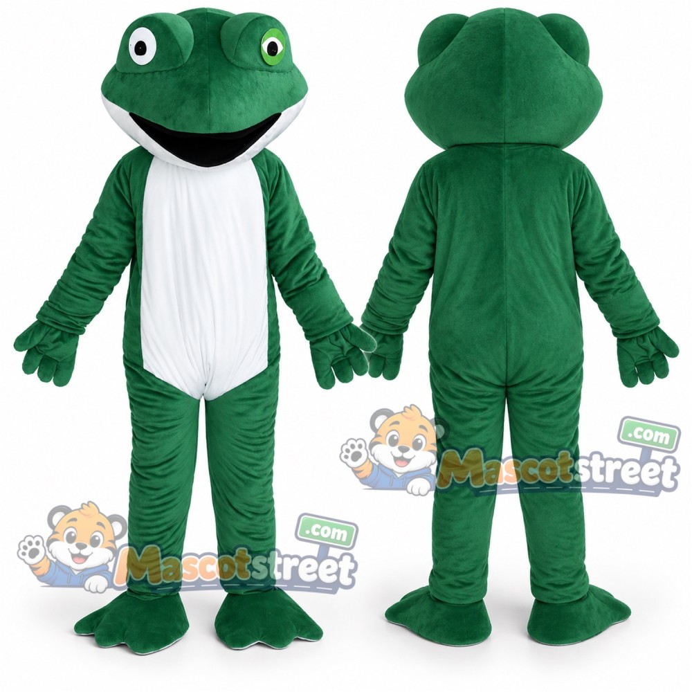 Green Frog Mascot Costume Green Frog Mascot Costume