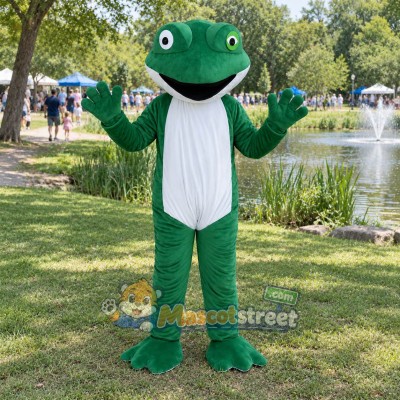 Green Frog Mascot Costume Green Frog Mascot Costume