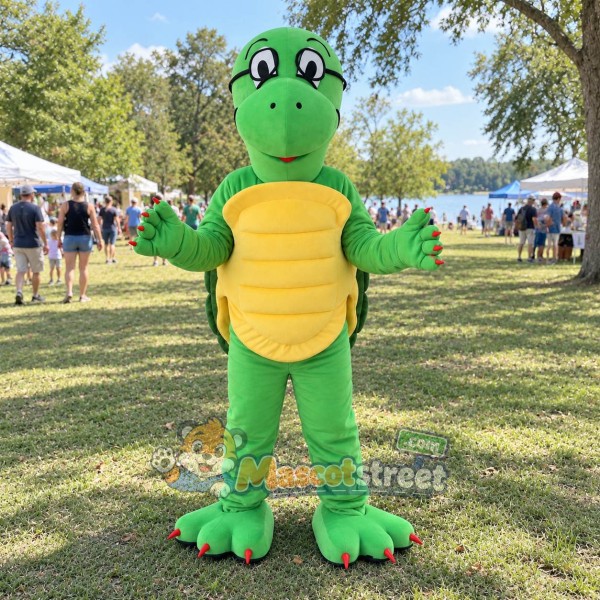Green Turtle Mascot Costume Green Turtle Mascot Costume