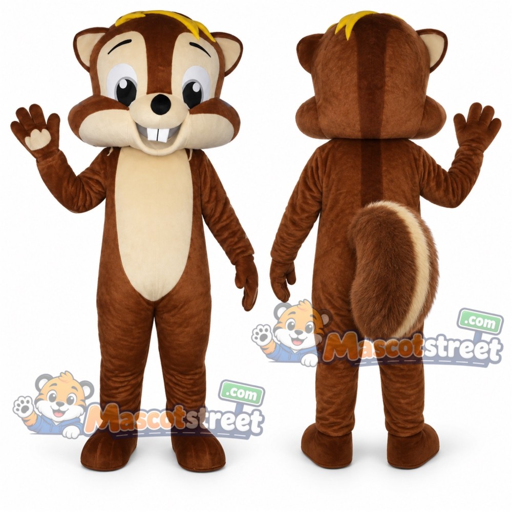 Brown Squirrel Mascot Costume Brown Squirrel Mascot Costume