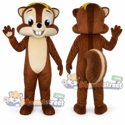 Brown Squirrel Mascot Costume Brown Squirrel Mascot Costume