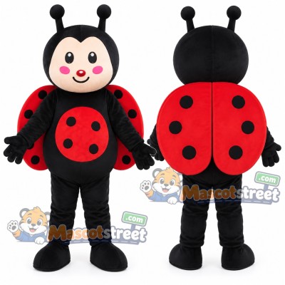 Red Ladybug Mascot Costume Red Ladybug Mascot Costume