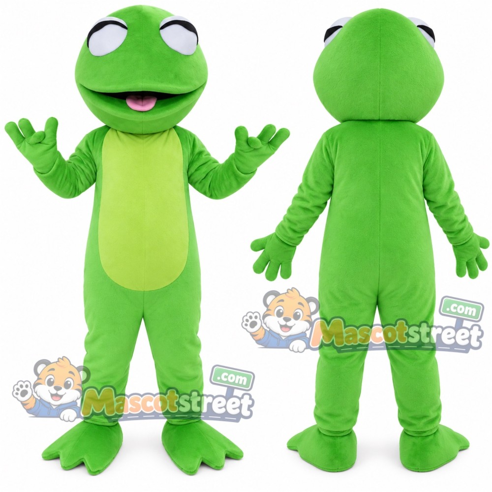 Green Frog Mascot Costume Green Frog Mascot Costume