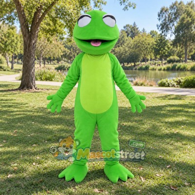 Green Frog Mascot Costume Green Frog Mascot Costume