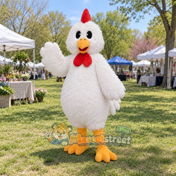 White Chicken Mascot Costume