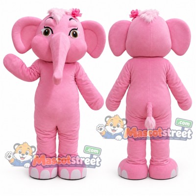 Pink Elephant Mascot Costume Pink Elephant Mascot Costume