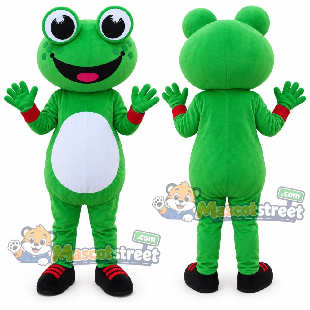 Green Frog Mascot Costume