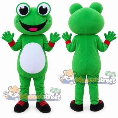 Green Frog Mascot Costume
