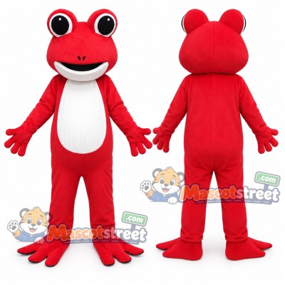 Red Frog Mascot Costume Red Frog Mascot Costume