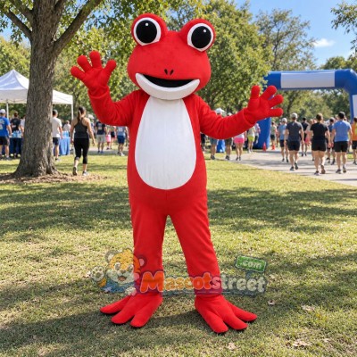 Red Frog Mascot Costume Red Frog Mascot Costume