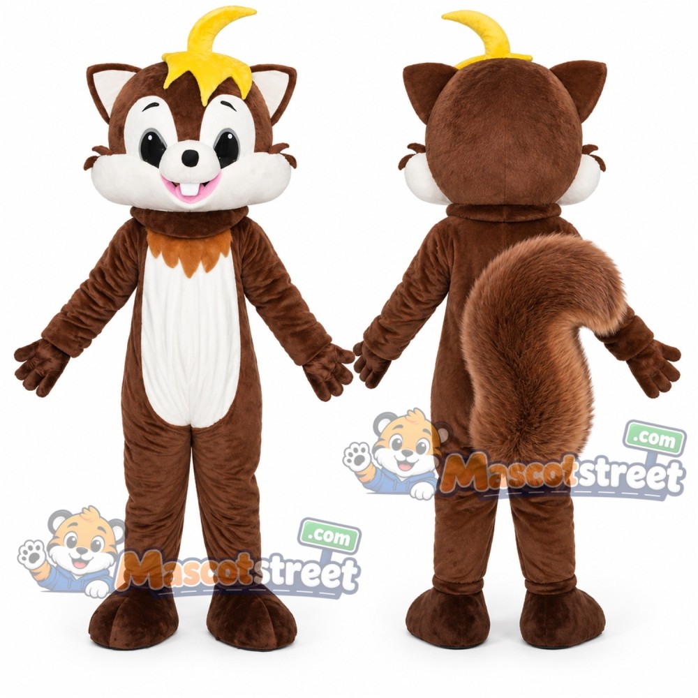 Brown Squirrel Mascot Costume Brown Squirrel Mascot Costume