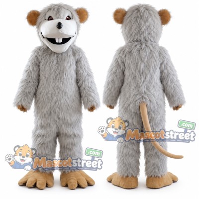 Gray Rat Mascot Costume Gray Rat Mascot Costume