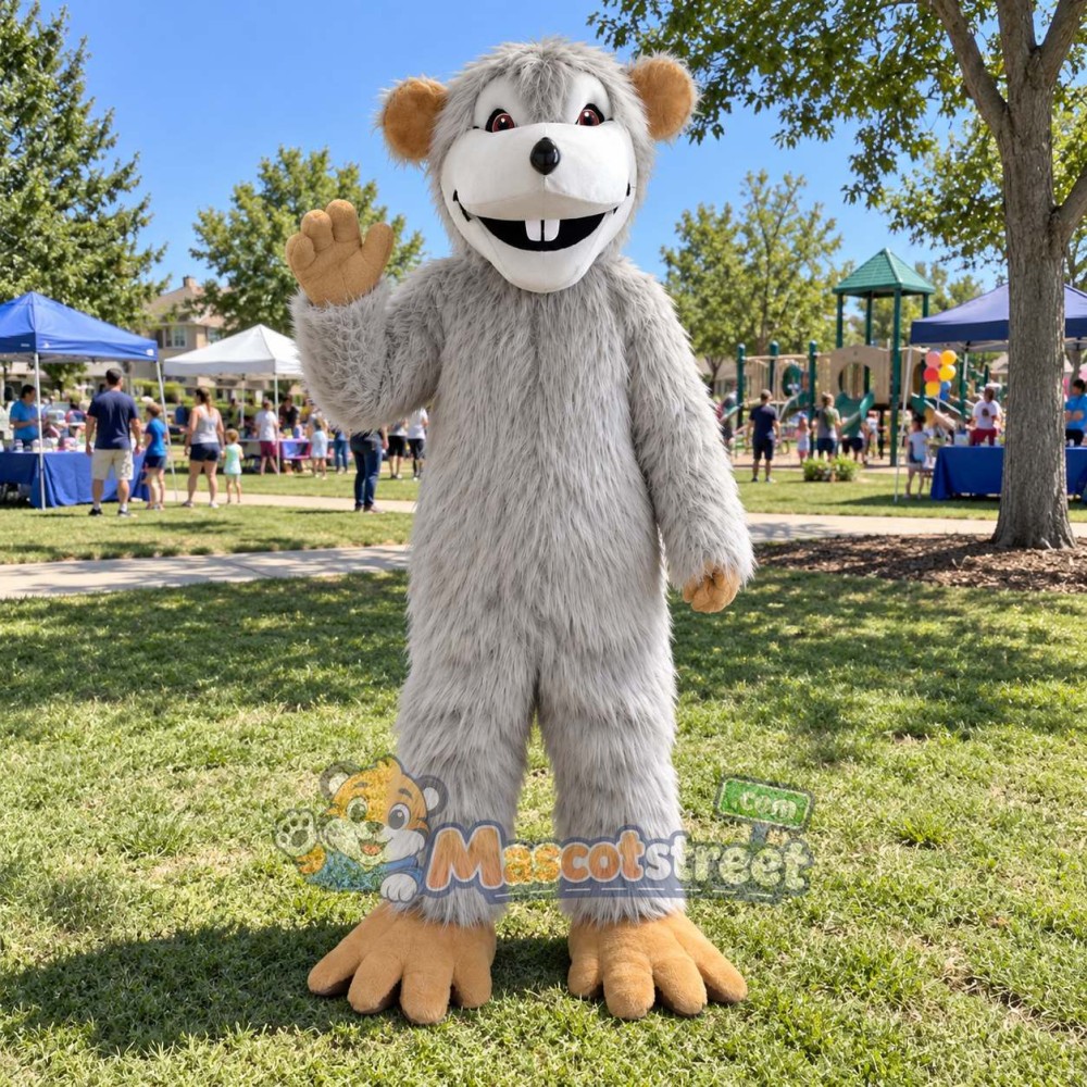 Gray Rat Mascot Costume