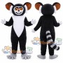 Black and White Lemur Mascot Costume