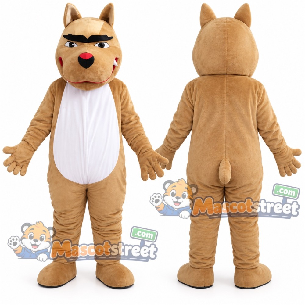 Tan Dog Mascot Costume