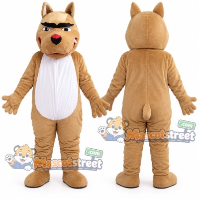 Tan Dog Mascot Costume