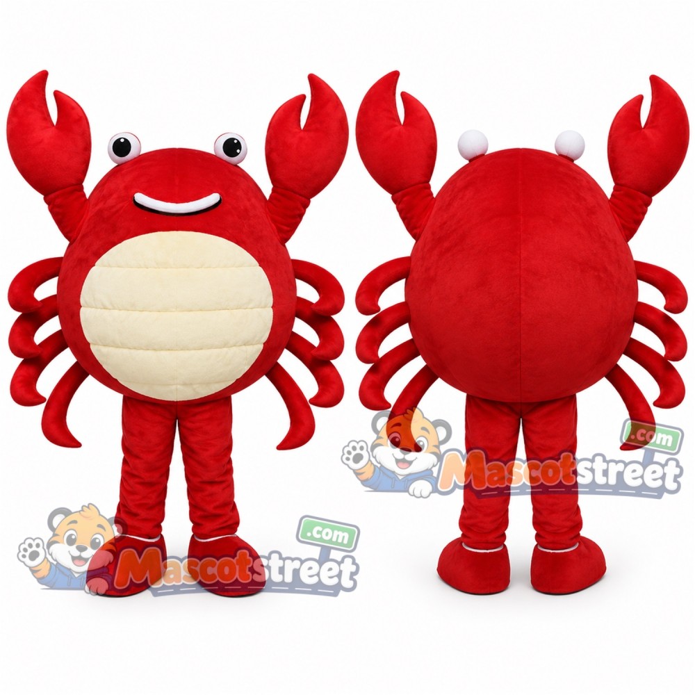 Red Crab Mascot Costume Red Crab Mascot Costume