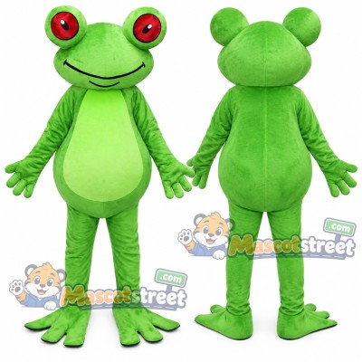 Green Frog Mascot Costume Green Frog Mascot Costume