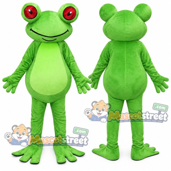 Green Frog Mascot Costume