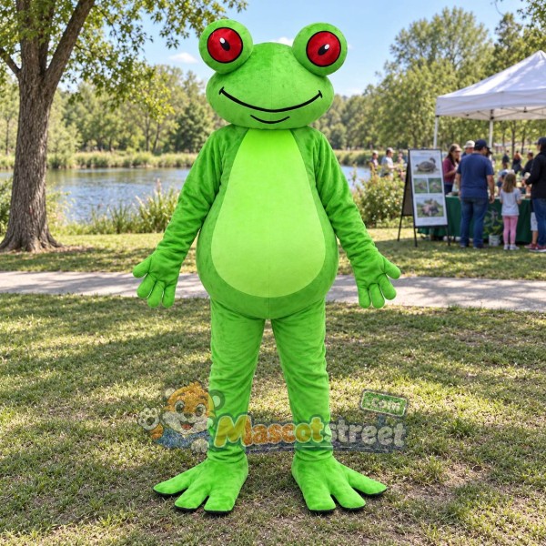 Green Frog Mascot Costume Green Frog Mascot Costume