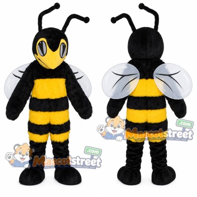 Yellow and Black Bee Mascot Costume Yellow and Black Bee Mascot Costume