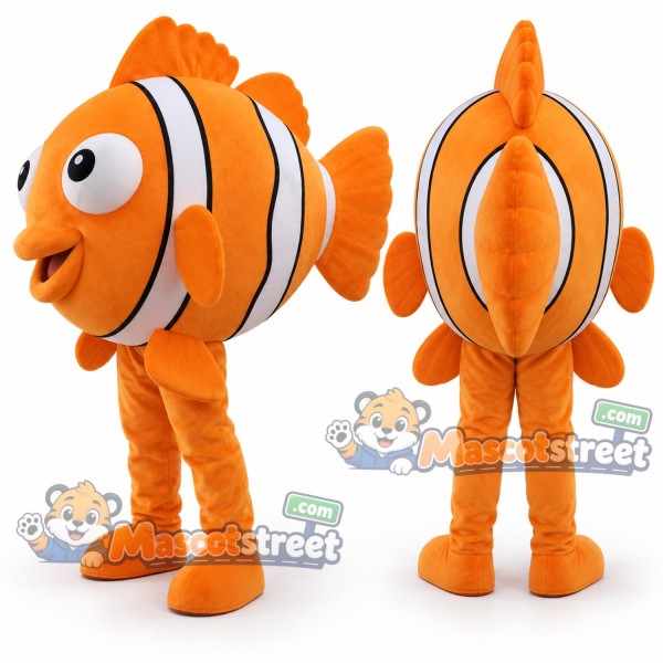 Orange Clownfish Mascot Costume