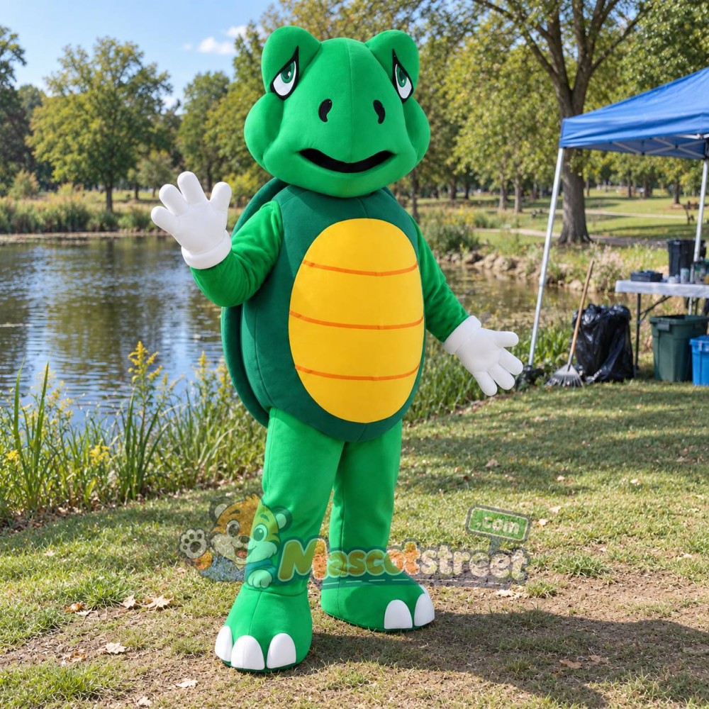 Green Turtle Mascot Costume