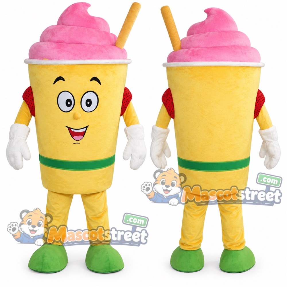 Ice Cream Cup Mascot Costume Ice Cream Cup Mascot Costume