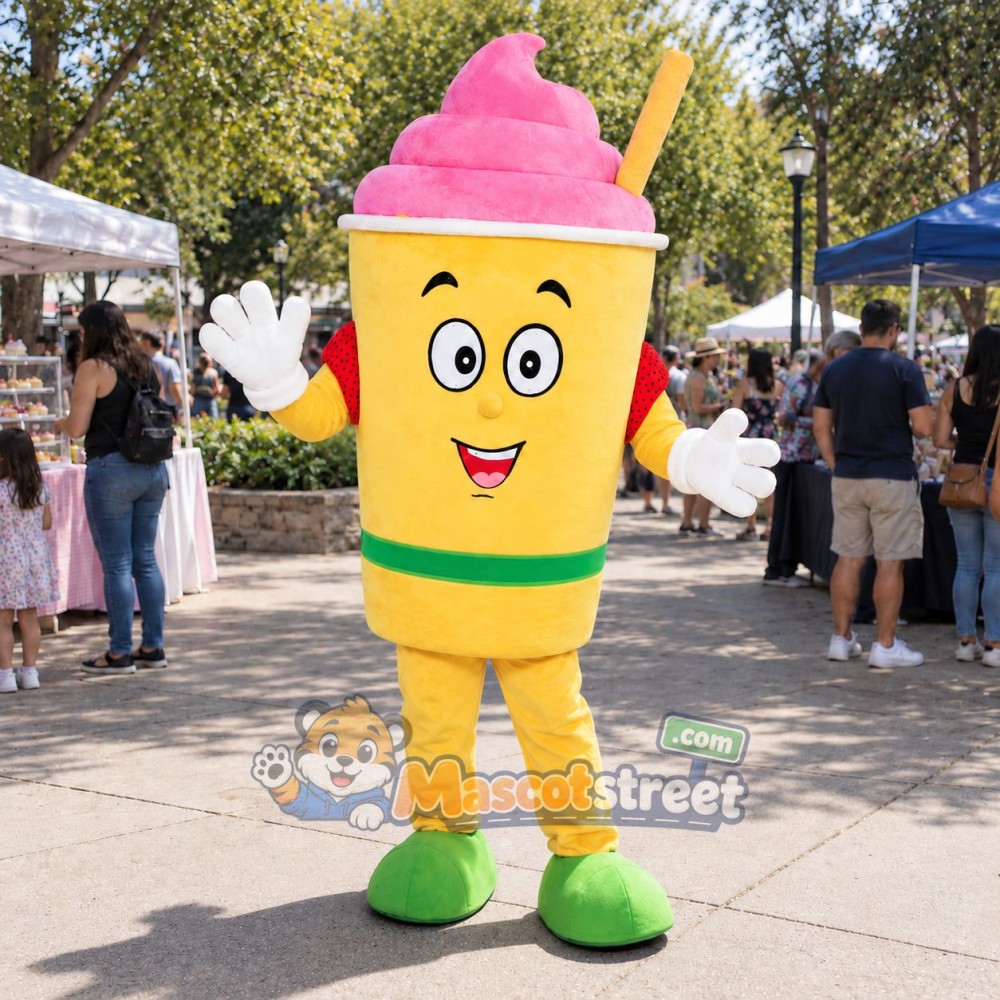 Ice Cream Cup Mascot Costume