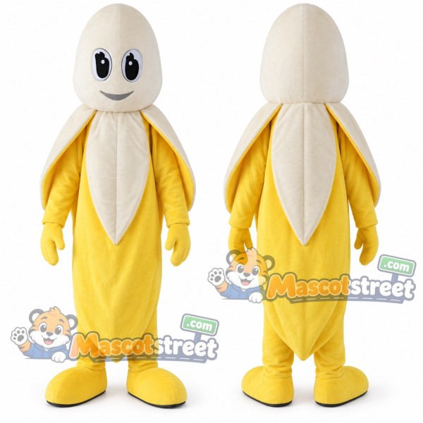 Peeled Banana Mascot Costume