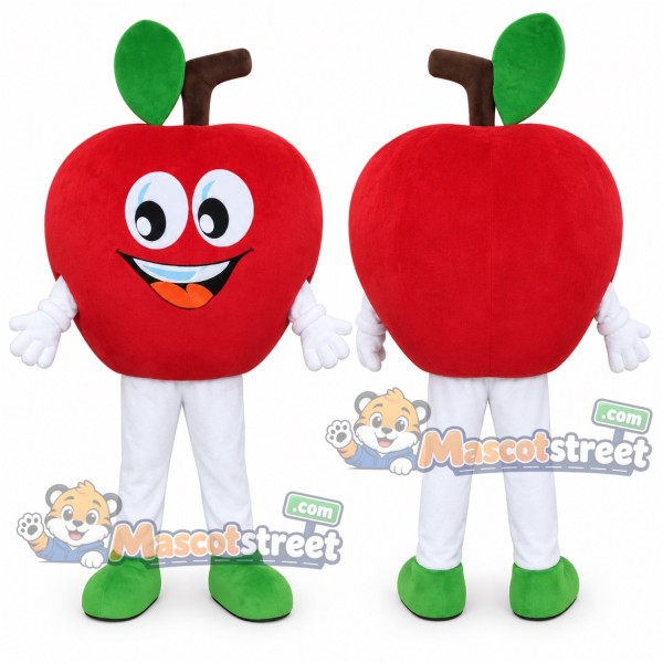 Red Apple Mascot Costume