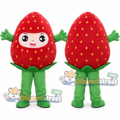 Strawberry Mascot Costume Strawberry Mascot Costume