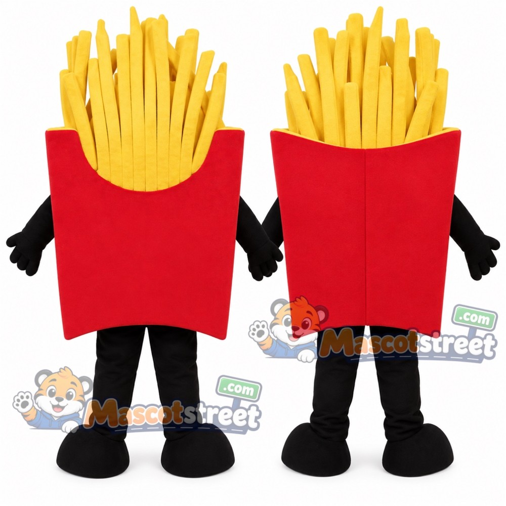 French Fries Mascot Costume French Fries Mascot Costume