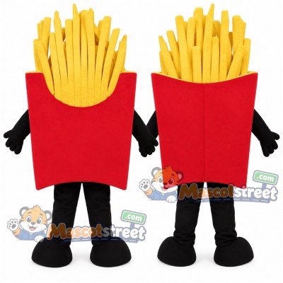French Fries Mascot Costume French Fries Mascot Costume