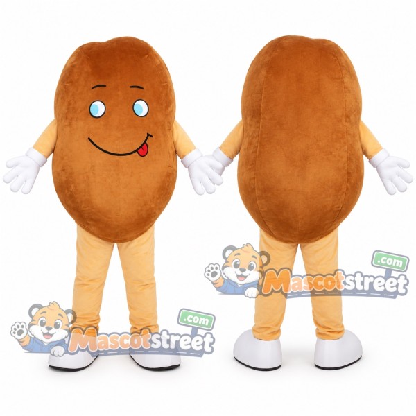 Brown Bean Mascot Costume