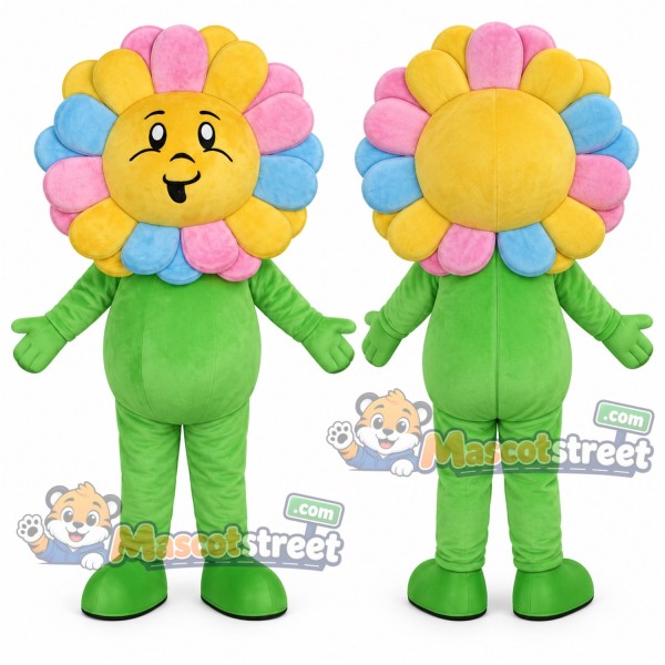 Multicolor Flower Mascot Costume