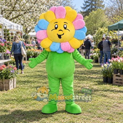 Multicolor Flower Mascot Costume