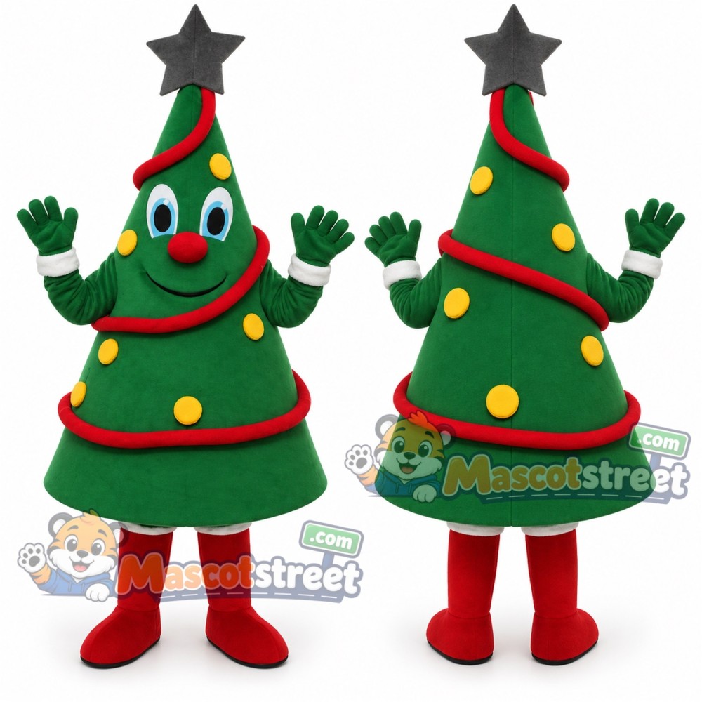 Christmas Tree Mascot Costume Christmas Tree Mascot Costume