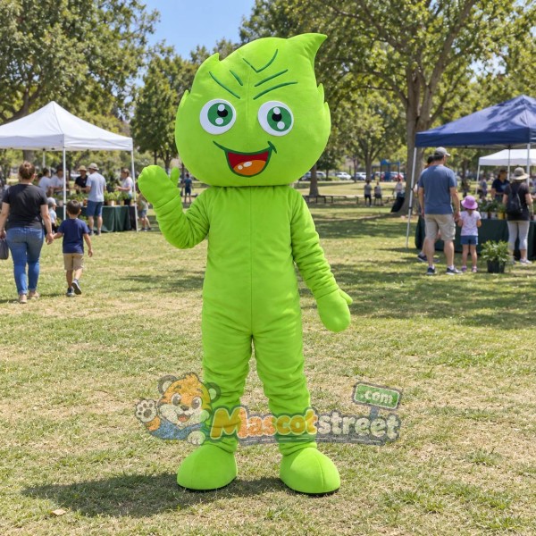 Green Leaf Mascot Costume