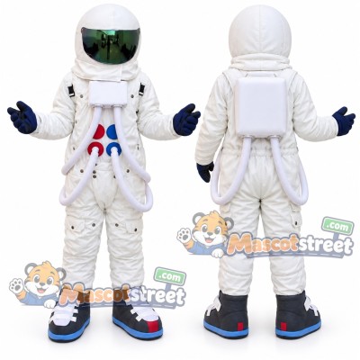 Astronaut Mascot Costume with White Space Suit Astronaut Mascot Costume with White Space Suit