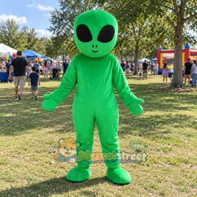 Green Alien Mascot Costume Green Alien Mascot Costume