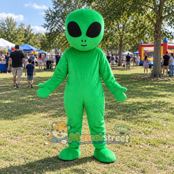 Green Alien Mascot Costume Green Alien Mascot Costume