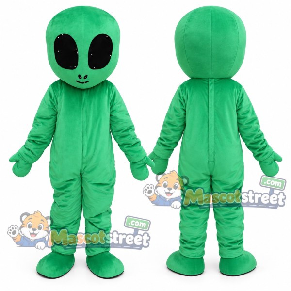 Green Alien Mascot Costume