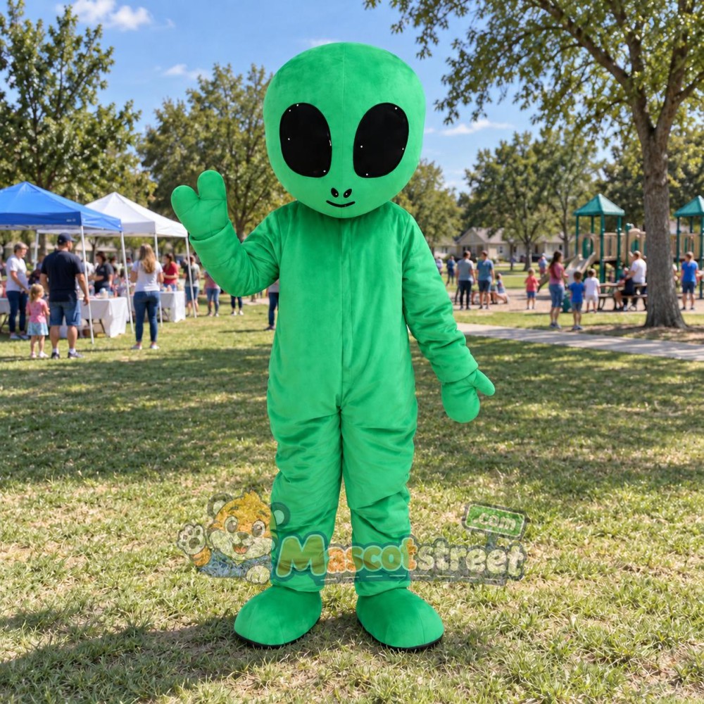 Green Alien Mascot Costume Green Alien Mascot Costume