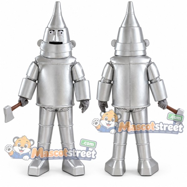 Silver Robot Mascot Costume