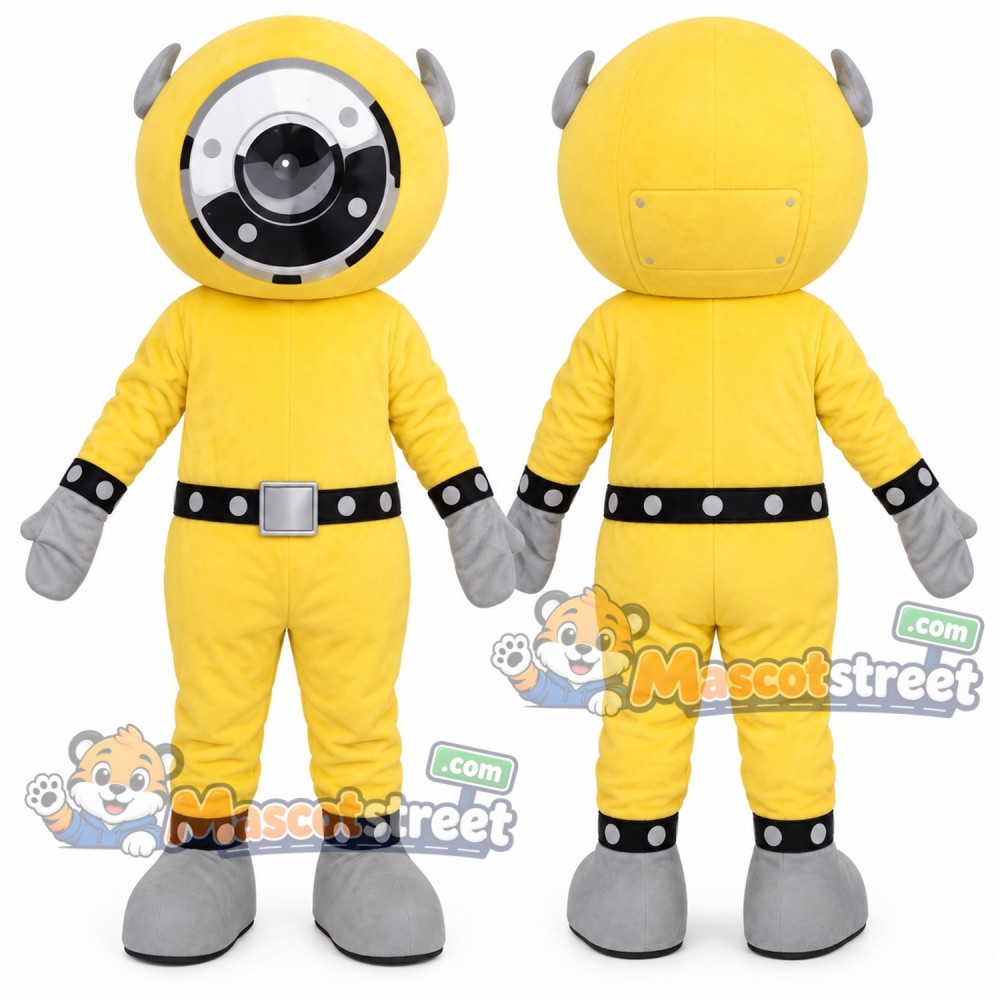 Yellow Robot Mascot Costume Yellow Robot Mascot Costume