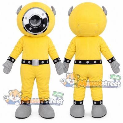 Yellow Robot Mascot Costume Yellow Robot Mascot Costume