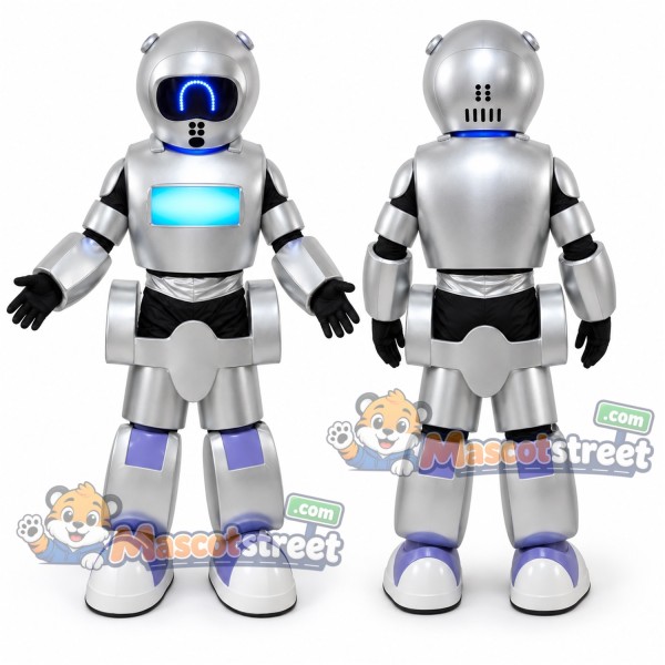 Silver Robot Mascot Costume